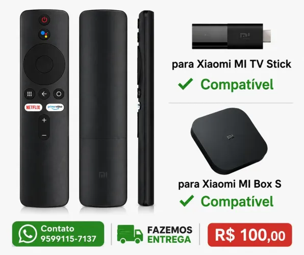 Controle remoto para tv stick xiaomi 