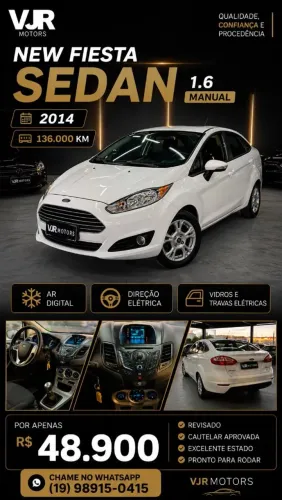 Ford Fiesta Sedan SE 1.6 16V Flex 4P 2014
