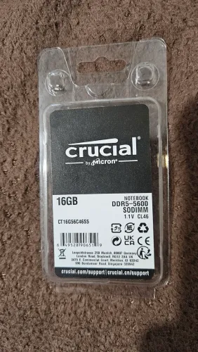 Memoria RAM 16GB notebook DDR5 5600Mhz