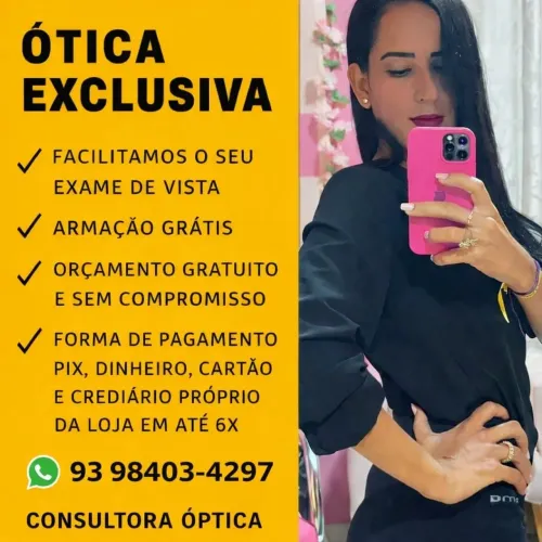Exame de vista  ótica exclusiva 