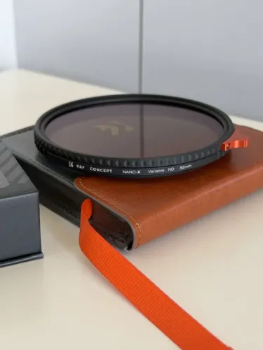 Filtro K&F Nano-X ND Variável 82mm ND2 a ND400 Novo Sem Uso