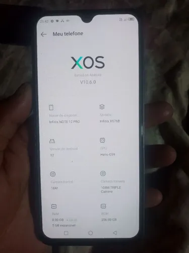 Celular infinity note 12 pro 