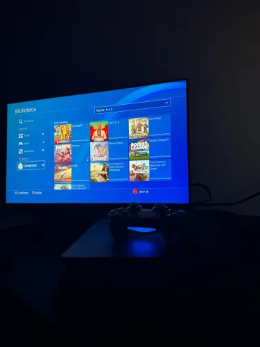 Ps4 Slim, 1 controles, 1 Tb memória, com vários jogos! 