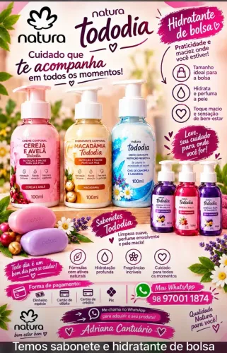 Hidratante natura