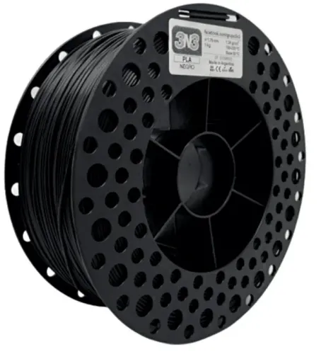 Filamento PLA - Preto - 3N3 - 1.75mm - 1kg