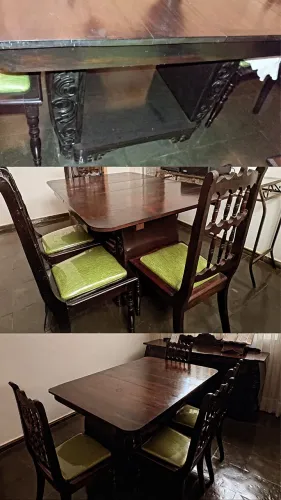 Mesa com 6 cadeiras + Aparador 