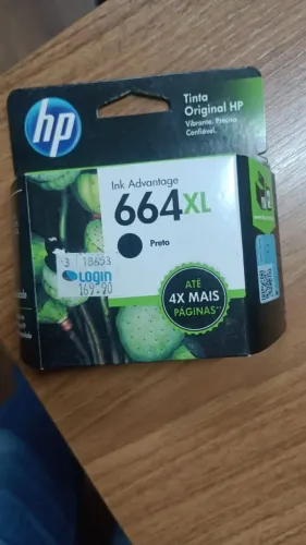 Cartucho HP 664XL Preto - NOVO