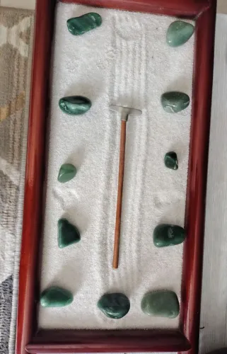 Jardim Zen Decorativo com Pedras Naturais - Relaxamento e Energia