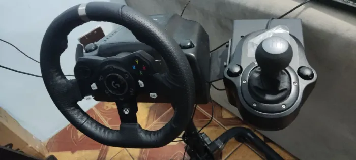 Volante Logitech g920+cambio+suporte 