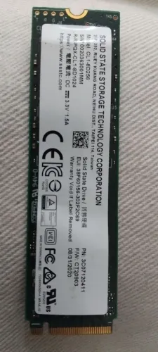 SSD NVME 256GB M.2