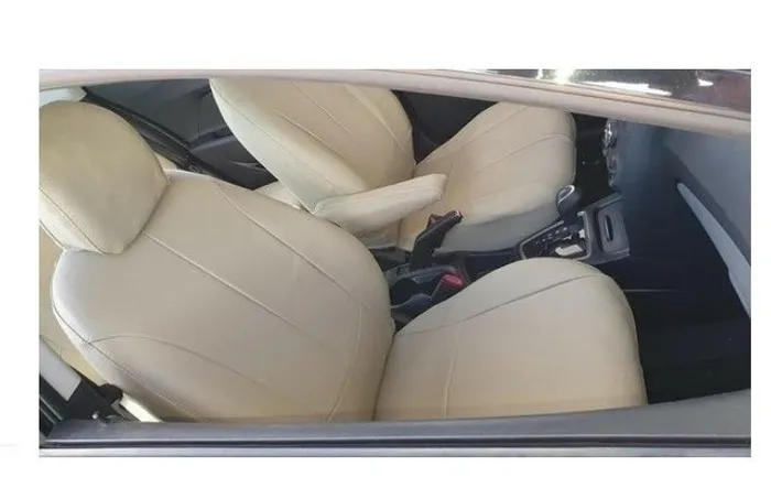 Capa banco Couro Corvin Bege frente e costa Universal todos os carro
