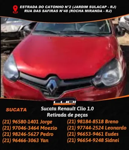 Sucata Renault Clio 1.0 Retirada de peças
