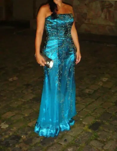 Vestido Longo Azul  - Festa, Casamento, Formatura