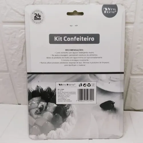 Kit Confeiteiro Decorador Bico P/confeitar 24pçs Ct2902