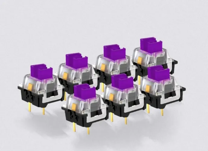 Switches roxo tátil linear - 10 unidades