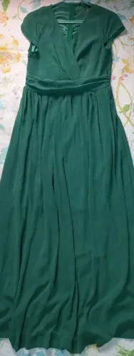 Vestido de Festa Longo Verde Escuro 