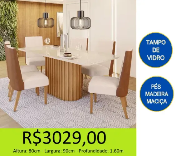 Mesa de jantar a pronta entrega - aproveite agora mesmo