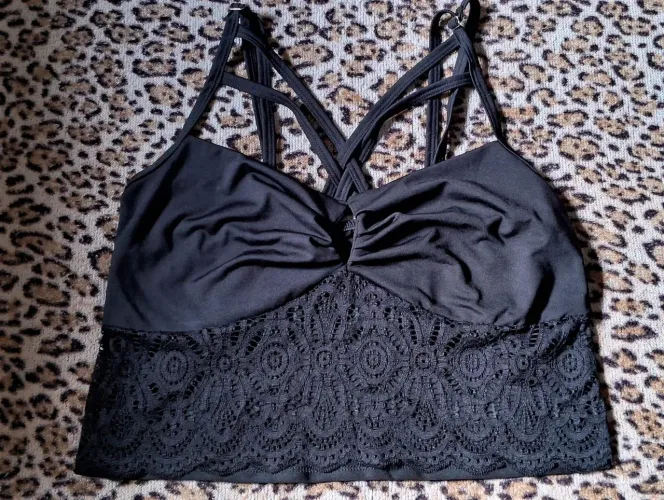 cropped plus size de renda