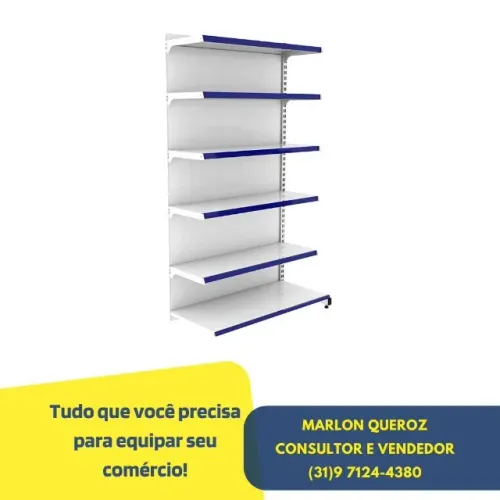 Gondola de Parede 6 bandejas 2M