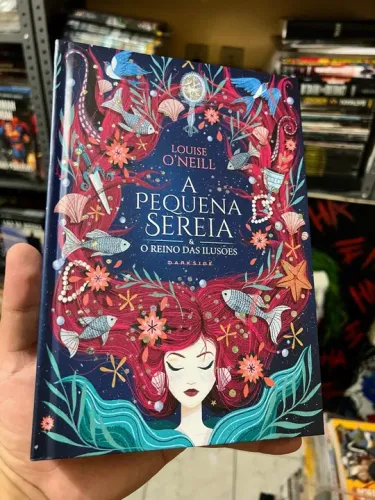 A pequena sereia o reino das ilusões, capa dura darkside.