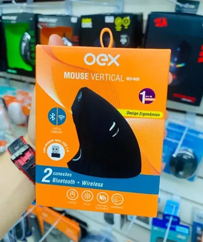 Mouse Vertical Bluetooth e Wifi