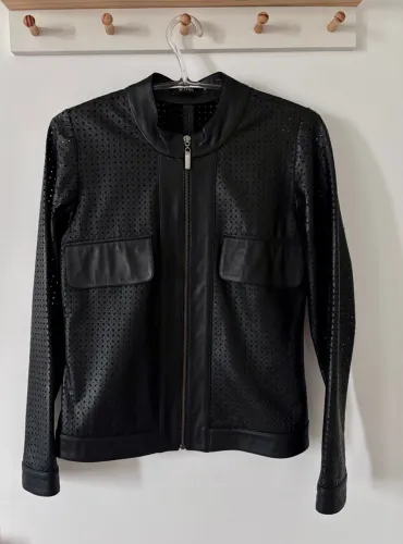 Jaqueta de Couro de Cabra (Pelica) Legítimo 