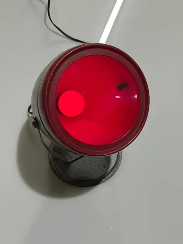 Luminária Refletor Vintage Anos 70 Kodak - Peça Única em Ótimo Estado