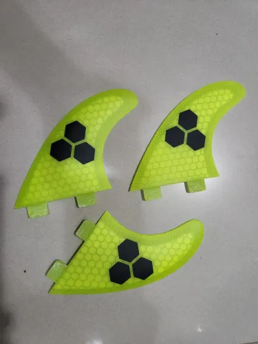 Jogo de Quilhas Surf FCS 1 Amarela