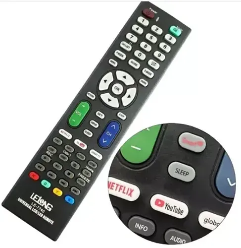 Controle Remoto Universal LE-7740-1 para Tv Televisão Smart TV - Fácil Configuração z985 