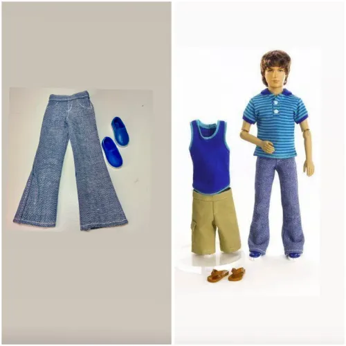 Disney roupa calça e sapato tenis do boneco troy high school musical original 