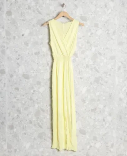 Vestido longo amarelo