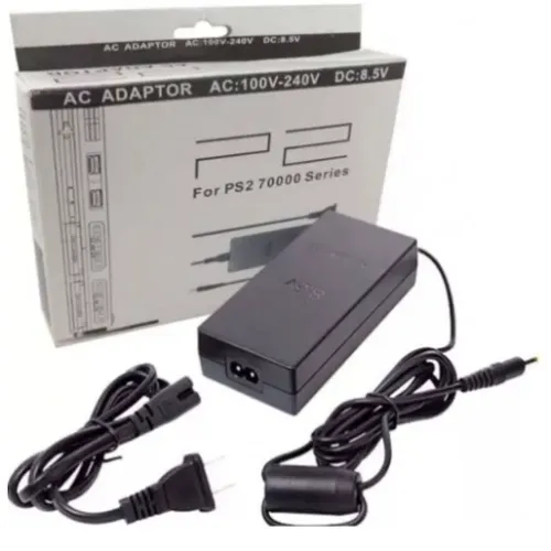 Fonte Alimentação Carregador Para PS2 Slim Series 70000 Bivolt 