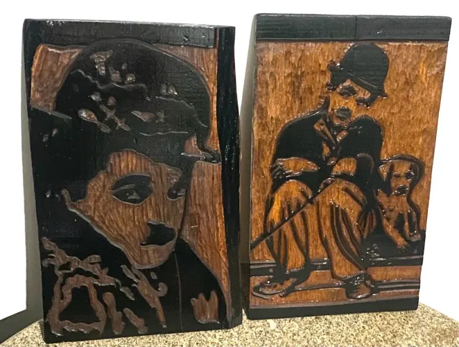 Par de quadros Chaplin 