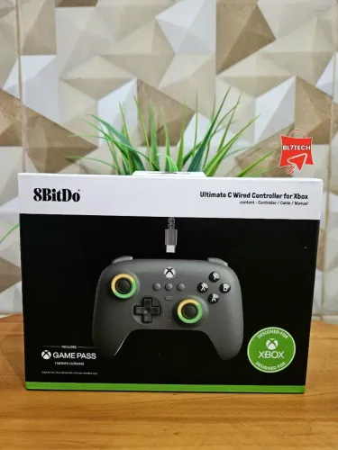 Controle 8BitDo Ultimate C para Xbox - Novo! Hall Effect e RGB - Cabo Destacável 