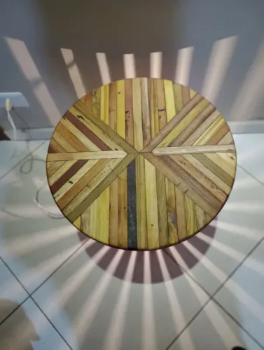 mesa de centro,e abaju