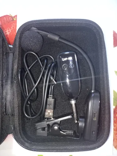 Microfone sem fio para instrumentos de sopro