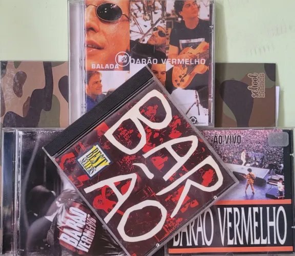 CDs Barão Vermelho ao vivo (lote)