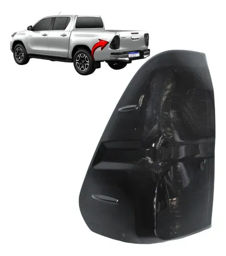 Lanterna Toyota Hilux Fumê 2016 2017 2018 2019 2020 Novo L.e Esquerdo Preto