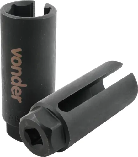 Chave para sonda lambda, estriada de 22 mm, aberta, VONDER 