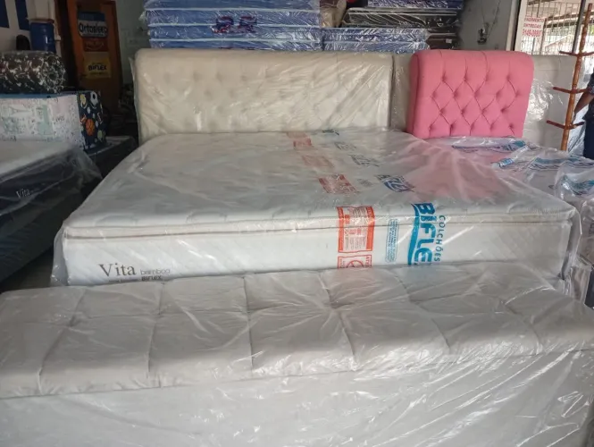 Cama Box Vita Bamboo Biflex Completa