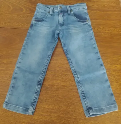 Calça Jeans Infantil Para Meninos Da 1+1 - Tamanho 4 Anos