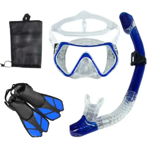 Kit Snorkel Mergulho Máscara Nadadeira Pronta Entrega