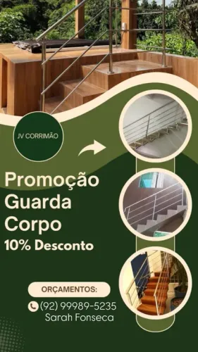 Corrimão/Guarda corpo inox
