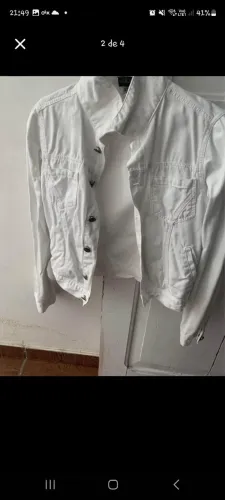 Jaqueta Jeans Branca P