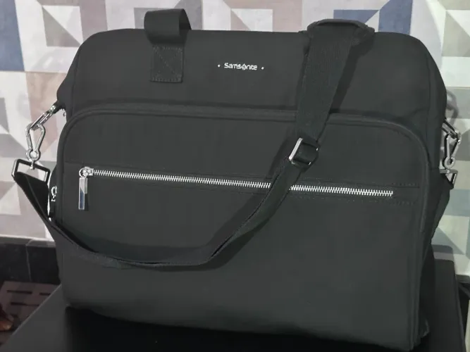 Mala de mão Bolsa de Ombro Samsonite Preta Original