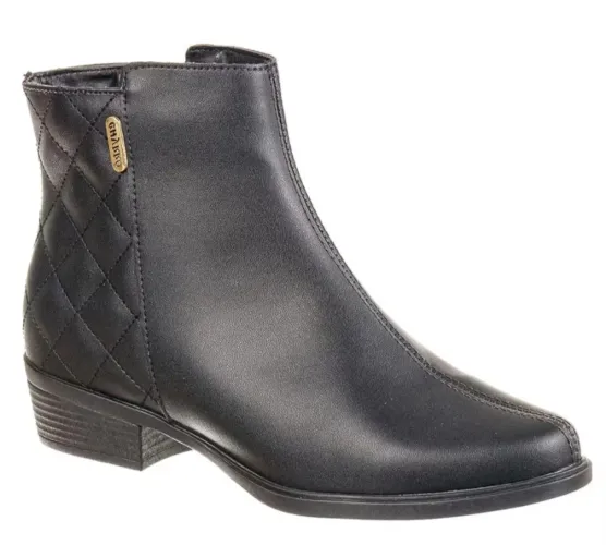 Bota Feminina Preta Cano Curto ? Conforto + Estilo | Nova