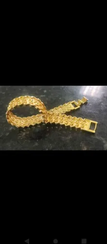 Pulseira de corrente masculina em ouro 18k