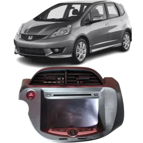 Central Multimidia Com Moldura Fit 2009 2010 2011 a 2014 Com Chicote