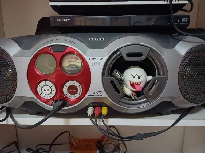 Som Philips com Bluetooth e MP3