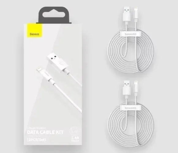 Baseus Kit 2 Cabos USB para iPhone 2,4A